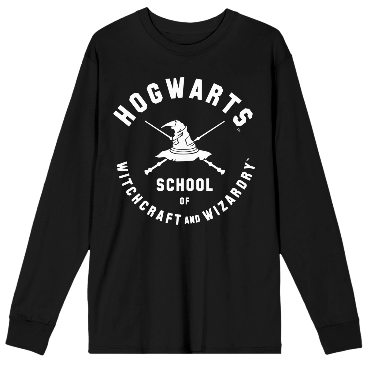 Men's Hogwarts School of Witchcraft and Wizardry Long Sleeve - Black
