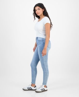 Juniors' High-Rise Curvy Skinny Jeans