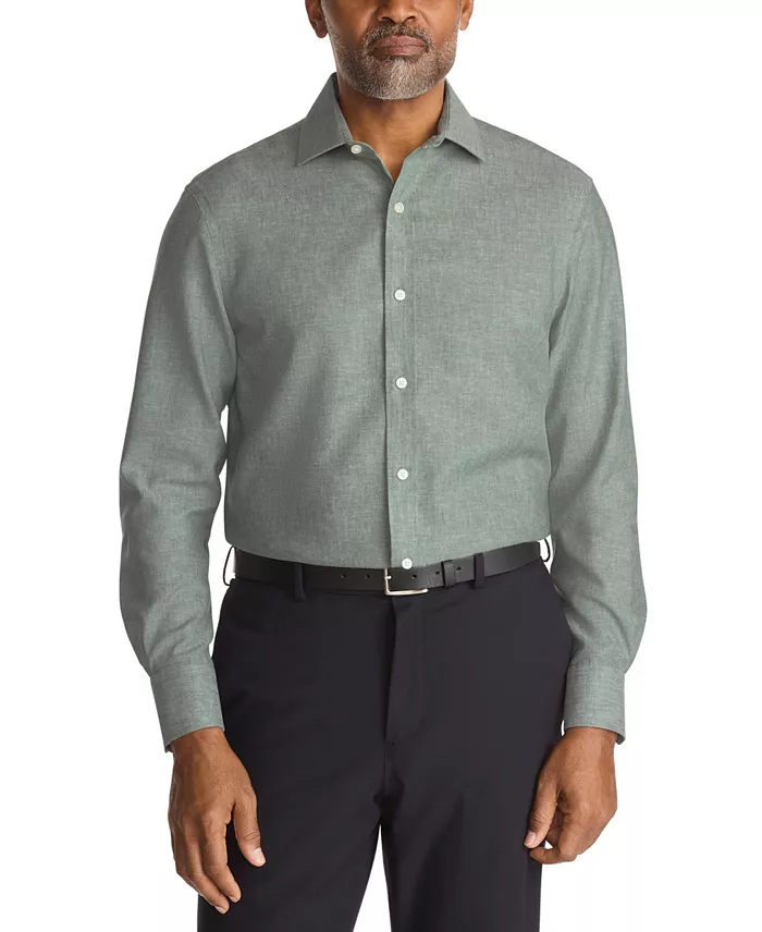 Mens Regular Fit Linen Dress Shirt