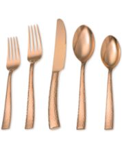 Macy's Hampton Forge Knight Copper 13-Pc. Titanium-Plated Cutlery Block Set  - Macy's