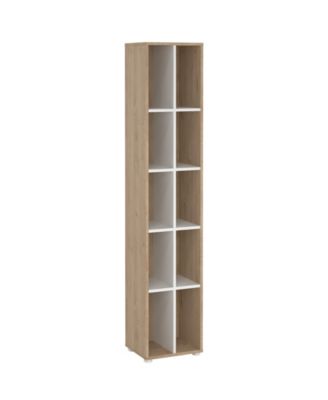 80.59" High 10 Shelf Narrow Bookcase