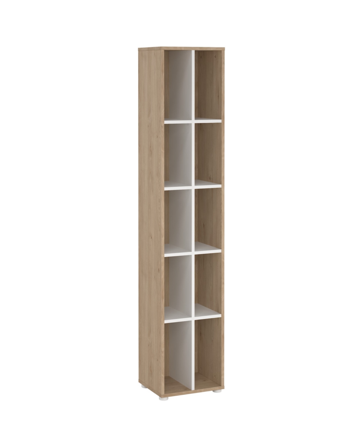 Tvilum 80.59" Wood 10 Shelf Narrow Bookcase