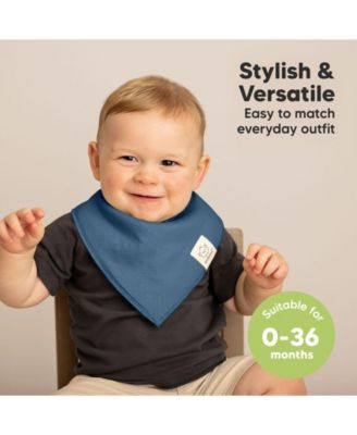 10pk Baby Bandana Bibs, Cotton Baby Drool Bibs for Baby Boy, Girl, Baby Bibs for Infant, Newborn