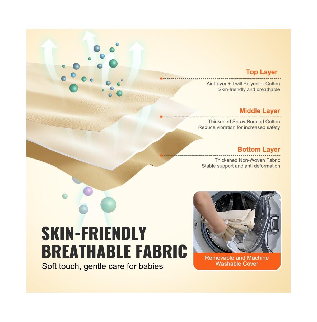 Slickblue Toddler Bouncer Folding Seat Chair 0-9 Months with Toy Bar