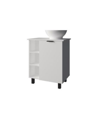 Pinal Bathroom Vanity, Single Door, 8 Storage Shelves