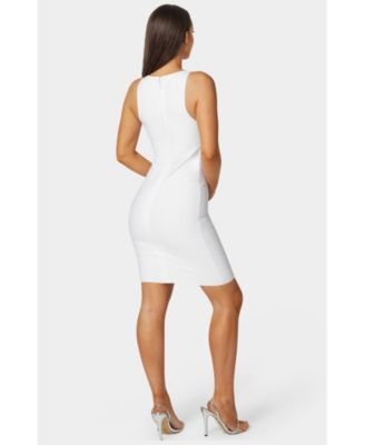 Women's Racer Neck Bandage Short Dress