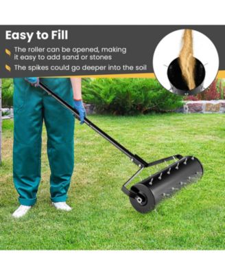 21 Inch Manual Garden Aerator with Detachable Handle