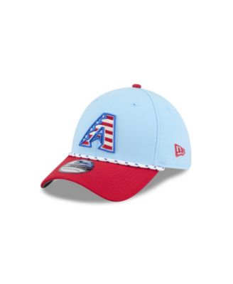 New Era - Men's Light Blue/Red Arizona Diamondbacks 2025 Fourth of July 39THIRTY Flex Hat