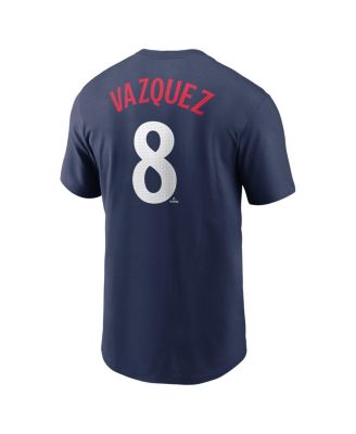 Men's Christian Vazquez Navy Minnesota Twins Fuse Name Number T-Shirt