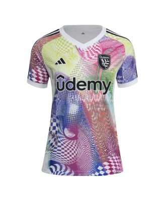 Women's White San Jose Earthquakes 2025 Pride Pre-Match Jersey