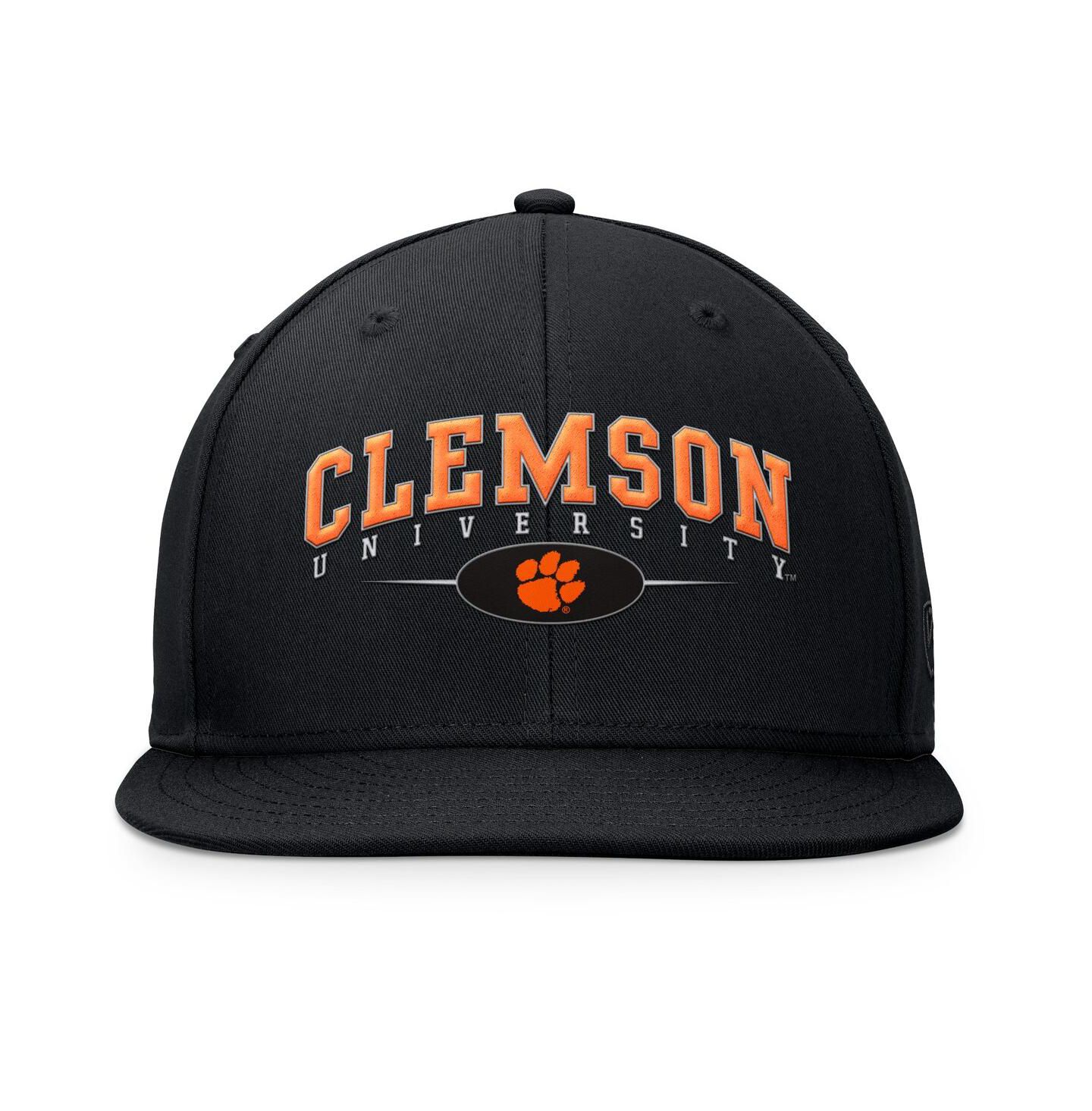 Мужская кепка Top of the World Black Clemson Tigers Bullpen Snapback Hat — фото 2