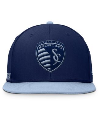 Men's Navy Sporting Kansas City Sitter Snapback Hat