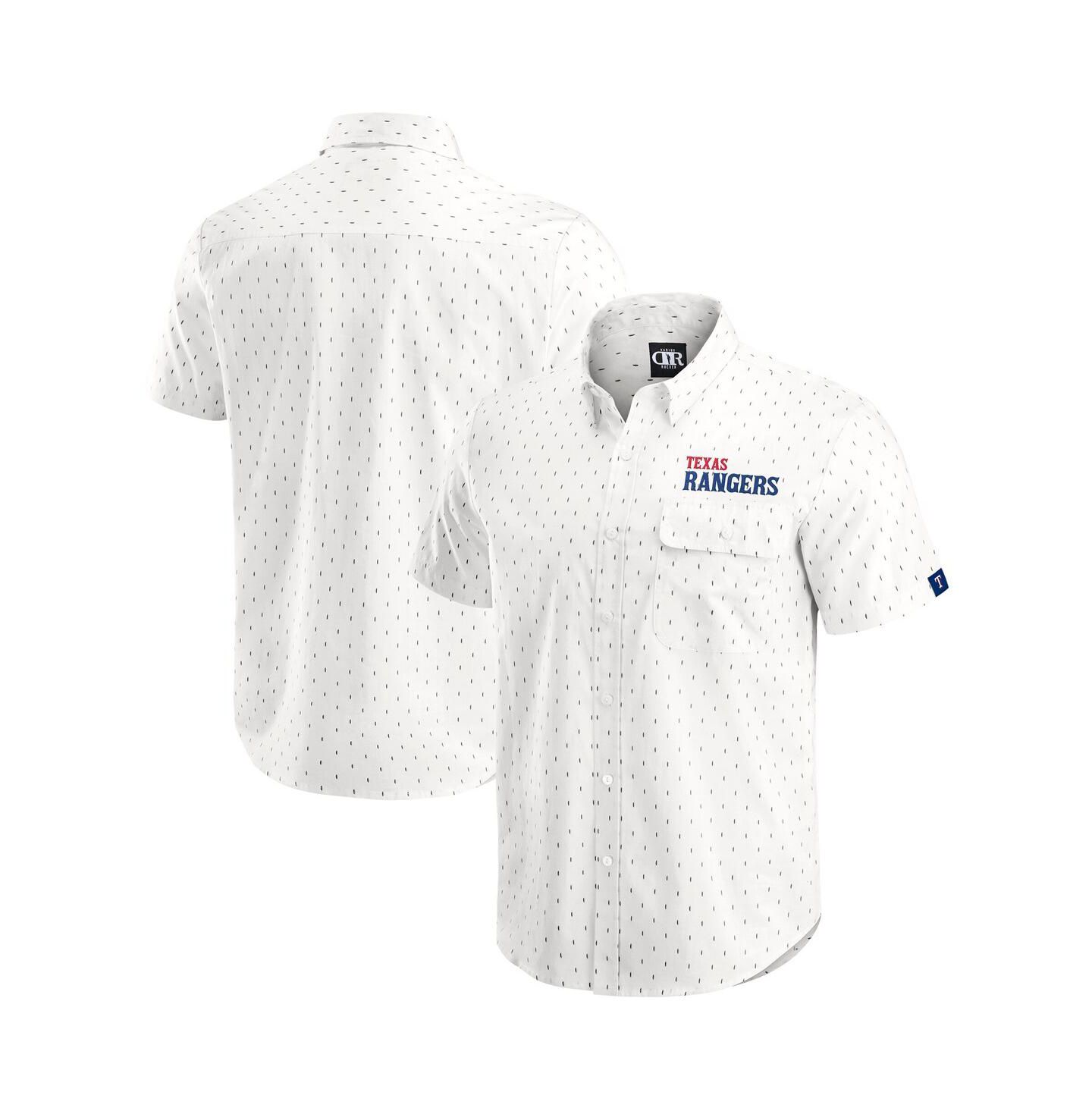 Мужская рубашка Fanatics Darius Rucker Collection by Cream Texas Rangers Printed Button-Down — фото 1