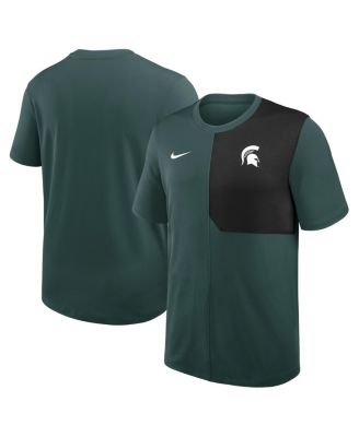 Nike - Men's Green Michigan State Spartans 2025 Sideline UV Performance Coach T-Shirt