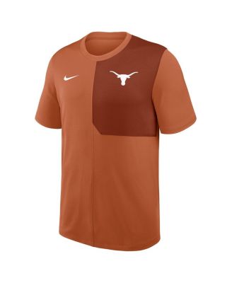 Men's Texas Orange Texas Longhorns 2025 Sideline UV Performance Coach T-Shirt