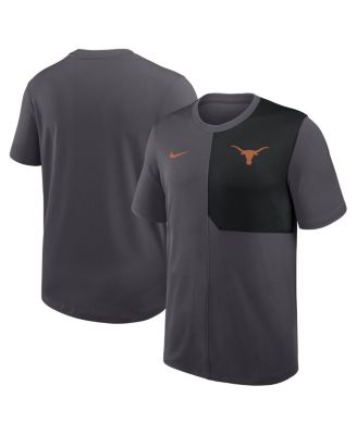 Nike - Men's Anthracite Texas Longhorns 2025 Sideline UV Performance Coach T-Shirt