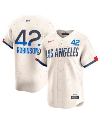 Nike - Men's Jackie Robinson Cream Los Angeles Dodgers City Connect Limited Player Jersey