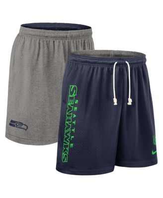 Nike - Men's College Navy Seattle Seahawks Sideline Reversible Performance Shorts