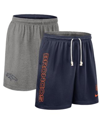 Nike - Men's Navy Denver Broncos Sideline Reversible Performance Shorts