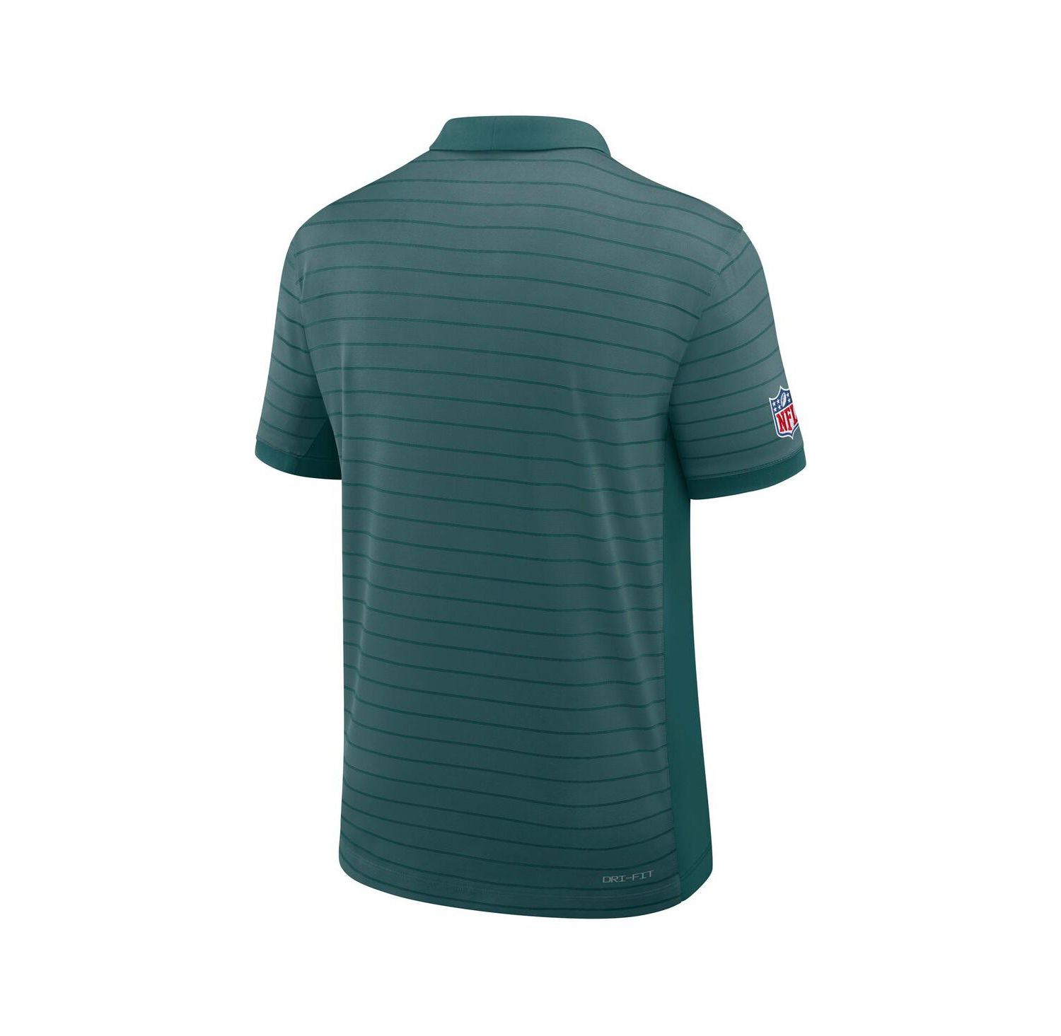 Men's Midnight Green Philadelphia Eagles Sideline Victory Stripe Performance Polo Shirt
