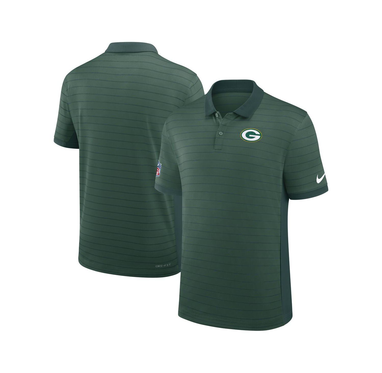 Men's Green Bay Packers Sideline Victory Stripe Performance Polo Shirt