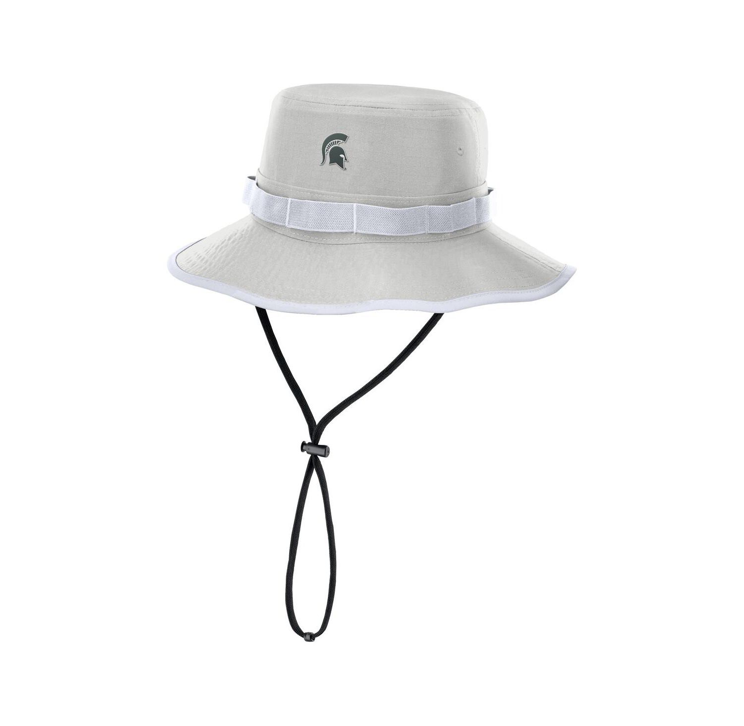 Men's Gray Michigan State Spartans 2025 Sideline Apex Boonie Performance Bucket Hat