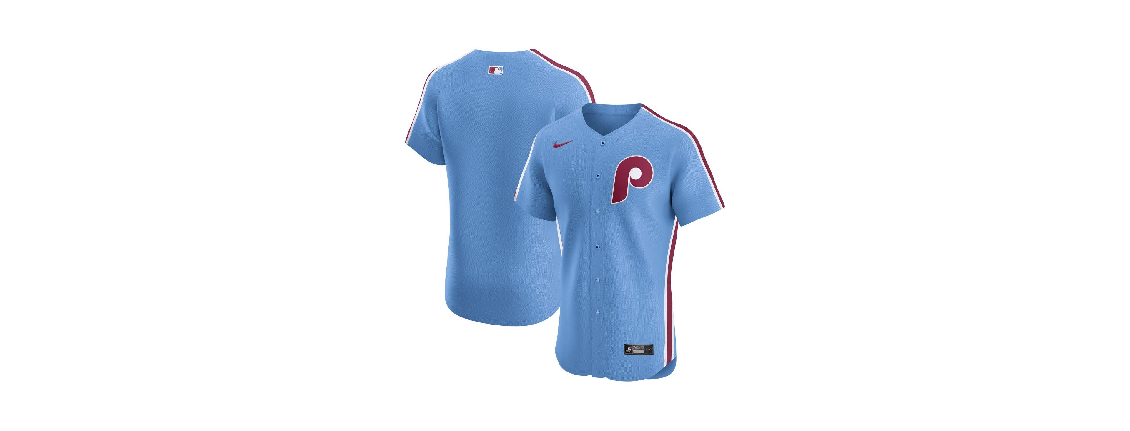 Nike Men's Light Blue Philadelphia Phillies Alternate Elite Jersey