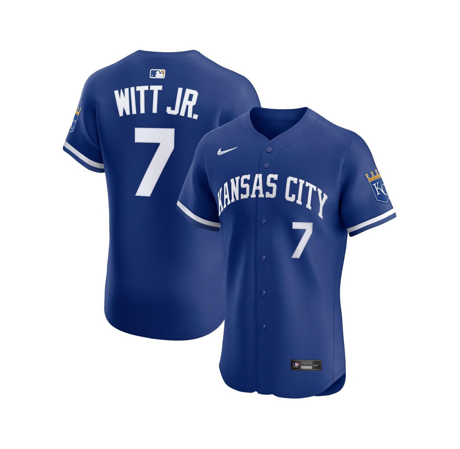 Men's Bobby Witt Jr. Royal Kansas City Royals Alternate 2 Elite Player Jersey