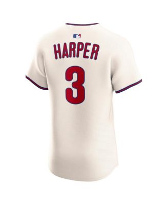 Men's Bryce Harper Cream Philadelphia Phillies Alternate 2 Elite Jersey