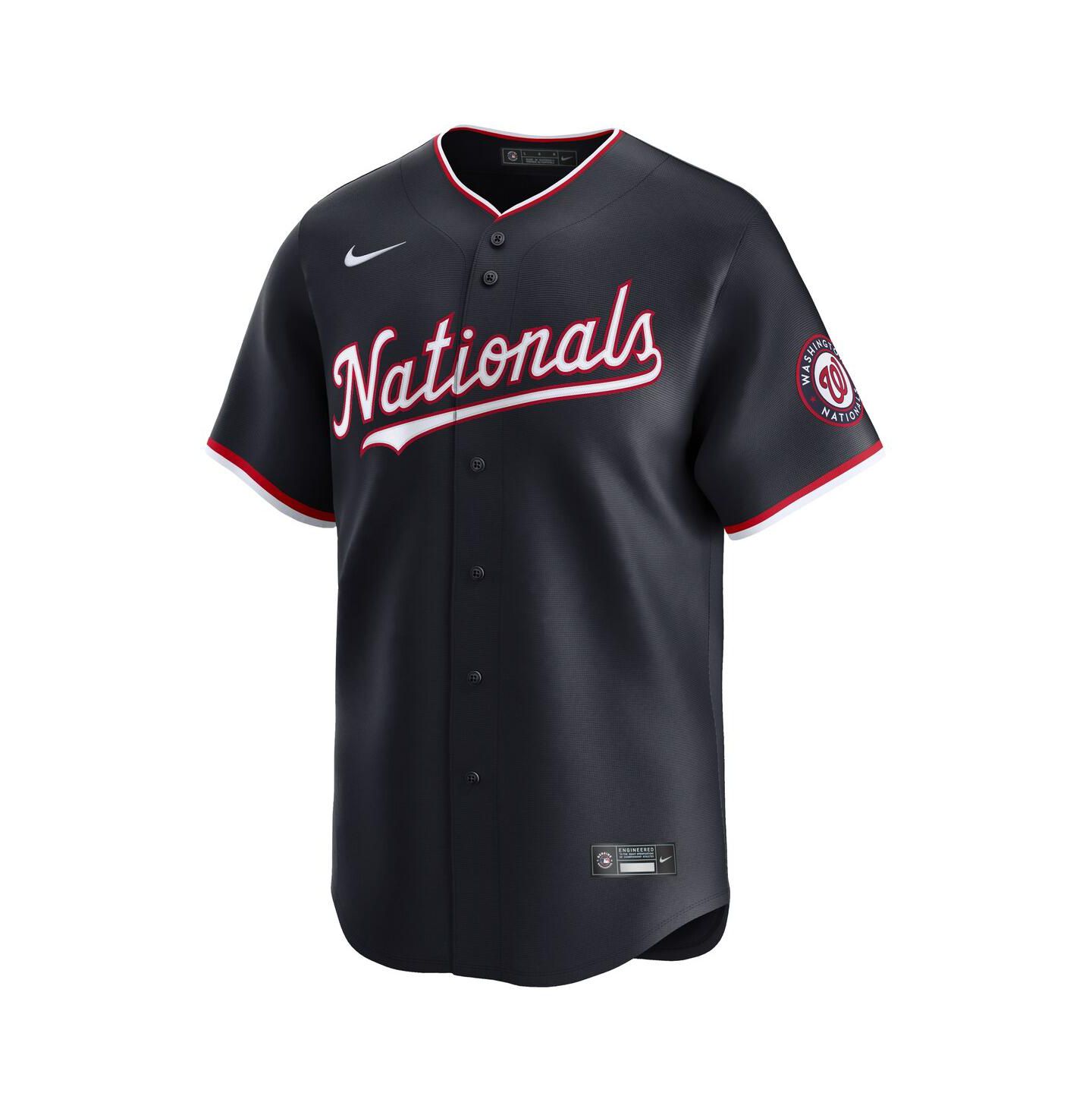 Мужской топ Nike James Wood Navy Washington Nationals Alternate Limited Jersey — фото 2