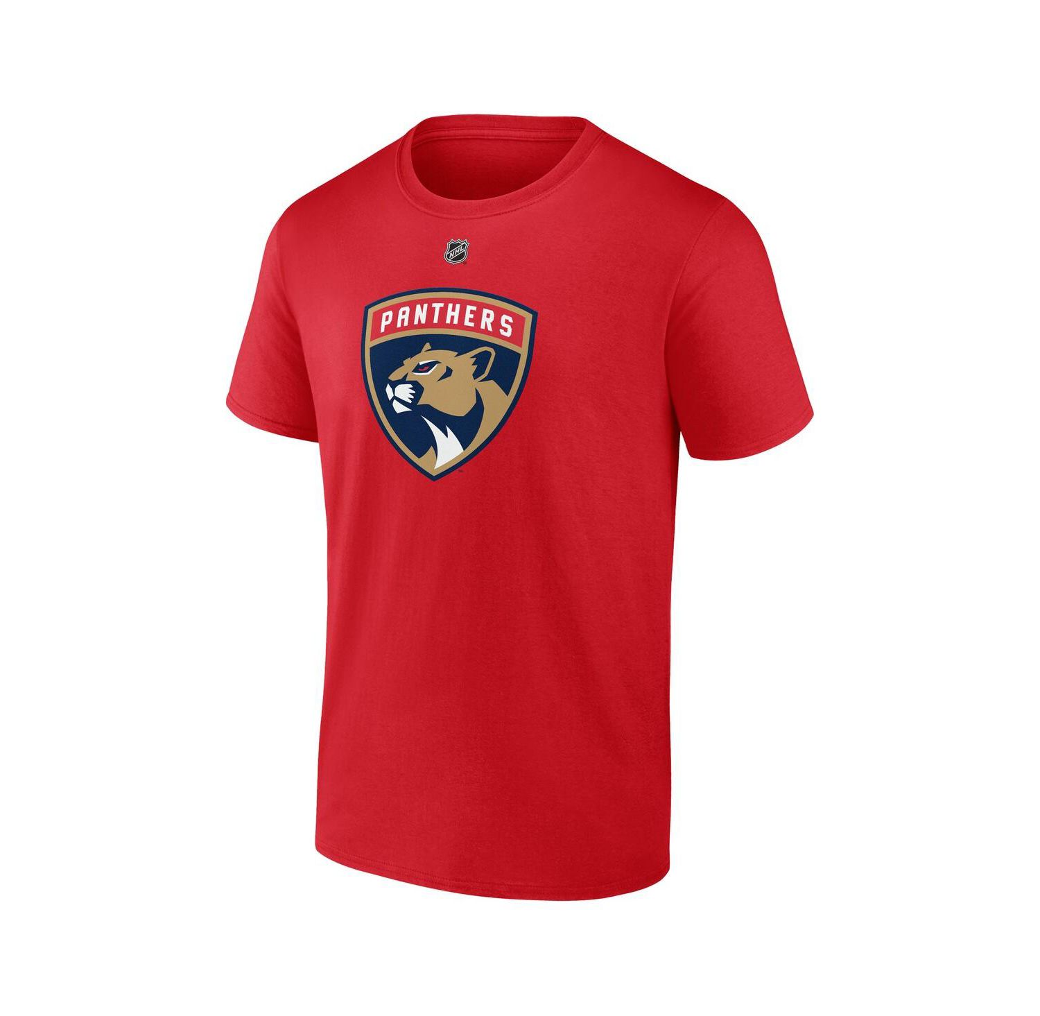 Men's Seth Jones Red Florida Panthers Authentic Stack Name & Number T-Shirt