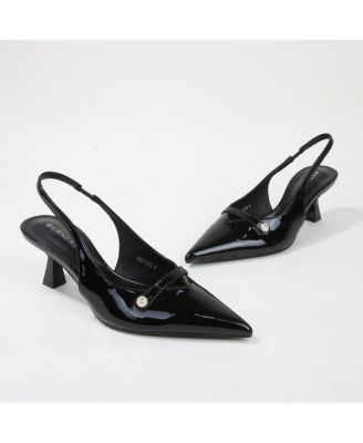 Caris Patent Slingback Pump