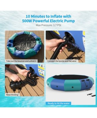 12 Feet Inflatable Splash Padded Water Bouncer Trampoline