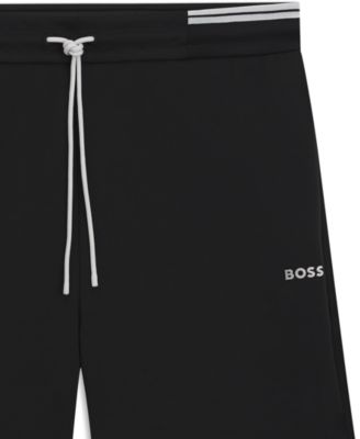 Men's Cotton-Blend Stripe Detail Shorts