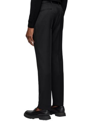BOSS by Men's Virgin-Wool Serge Slim-Fit Pants