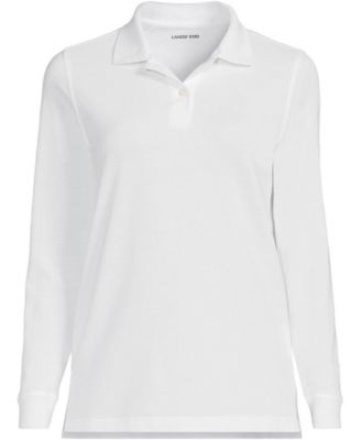 Women's Long Sleeve Mesh Polo Shirt