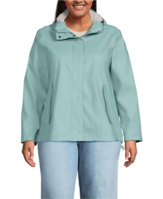Plus Size Squall Waterproof Rain Slicker Jacket