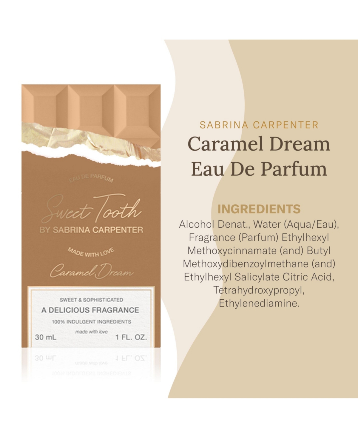 Sabrina Carpenter Eau De Parfum - Perfume for Women - Caramel Dream