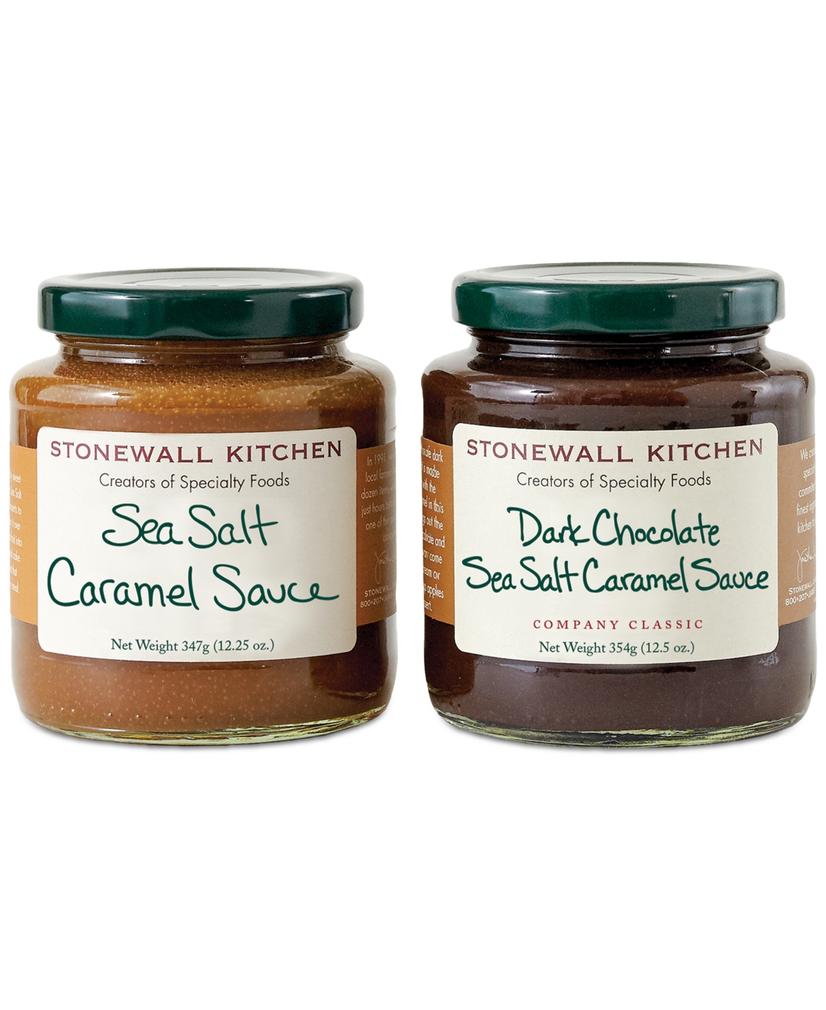 Stonewall Kitchen Holiday Dessert Sauce Collection Gift Box, 2 Piece Set