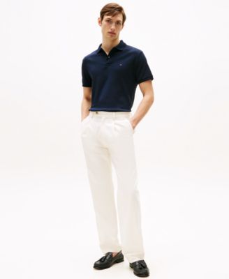 Men's Regular-Fit Liquid Cotton Collar Stripe Polo Shirt