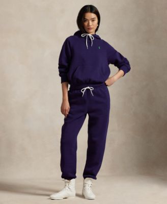 Polo Ralph Lauren - Women's Shrunken-Fit Fleece Hoodie & Drawstring Sweatpants
