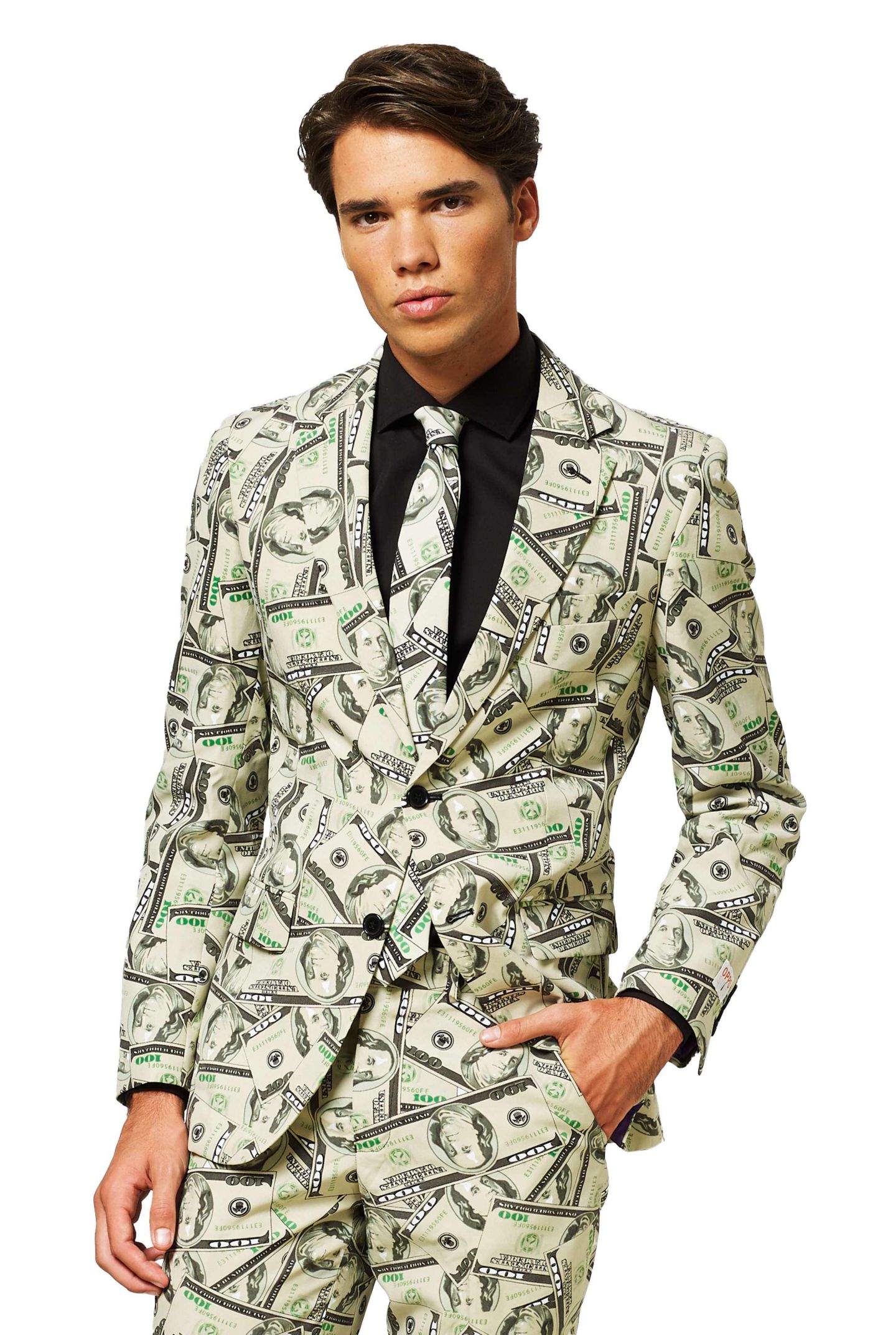 Мужские брюки OppoSuits Party Funny Crazy Prom Suit Costume - Testival - Comes With Includes Blazer, Pants and Tie, цвет: Разноцветный — фото 5