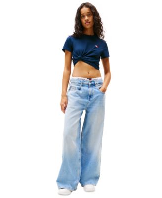 Tommy Jeans - Women's Charlie Mid Rise Loose Wide Leg Jeans