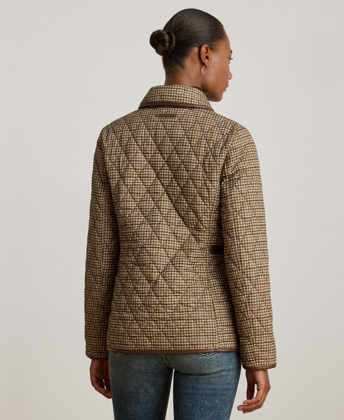 Ralph Lauren Women's Quilted Velboa-lined Coat In Brown