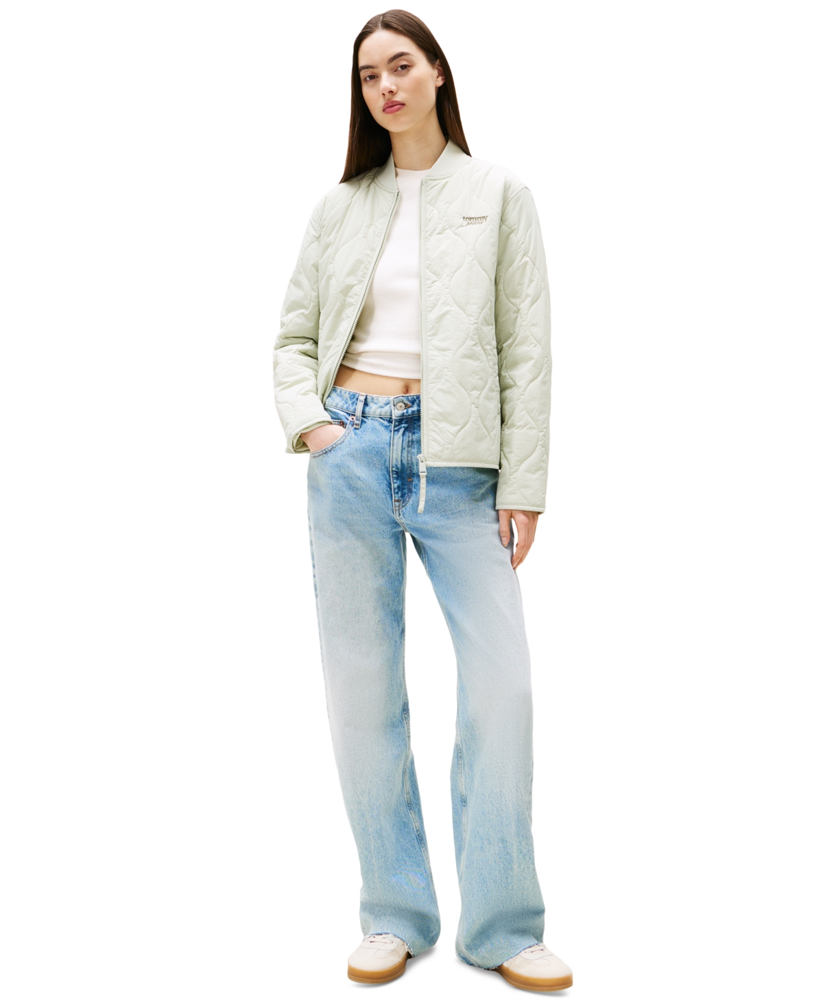 Tommy Jeans Onion Quilted Jacket In White