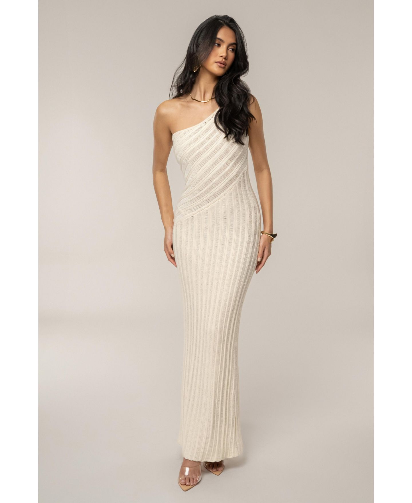 Женское платье JLUXLABEL Fringe Knit Maxi, цвет: Слоновая кость — фото 5