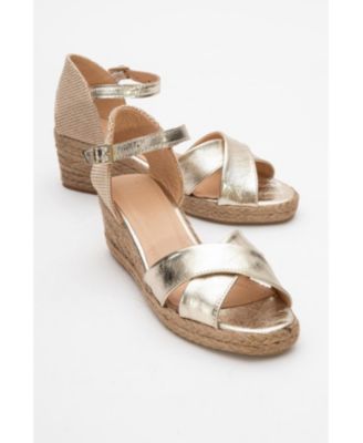 Miria Leather Platform Espadrille (Women)