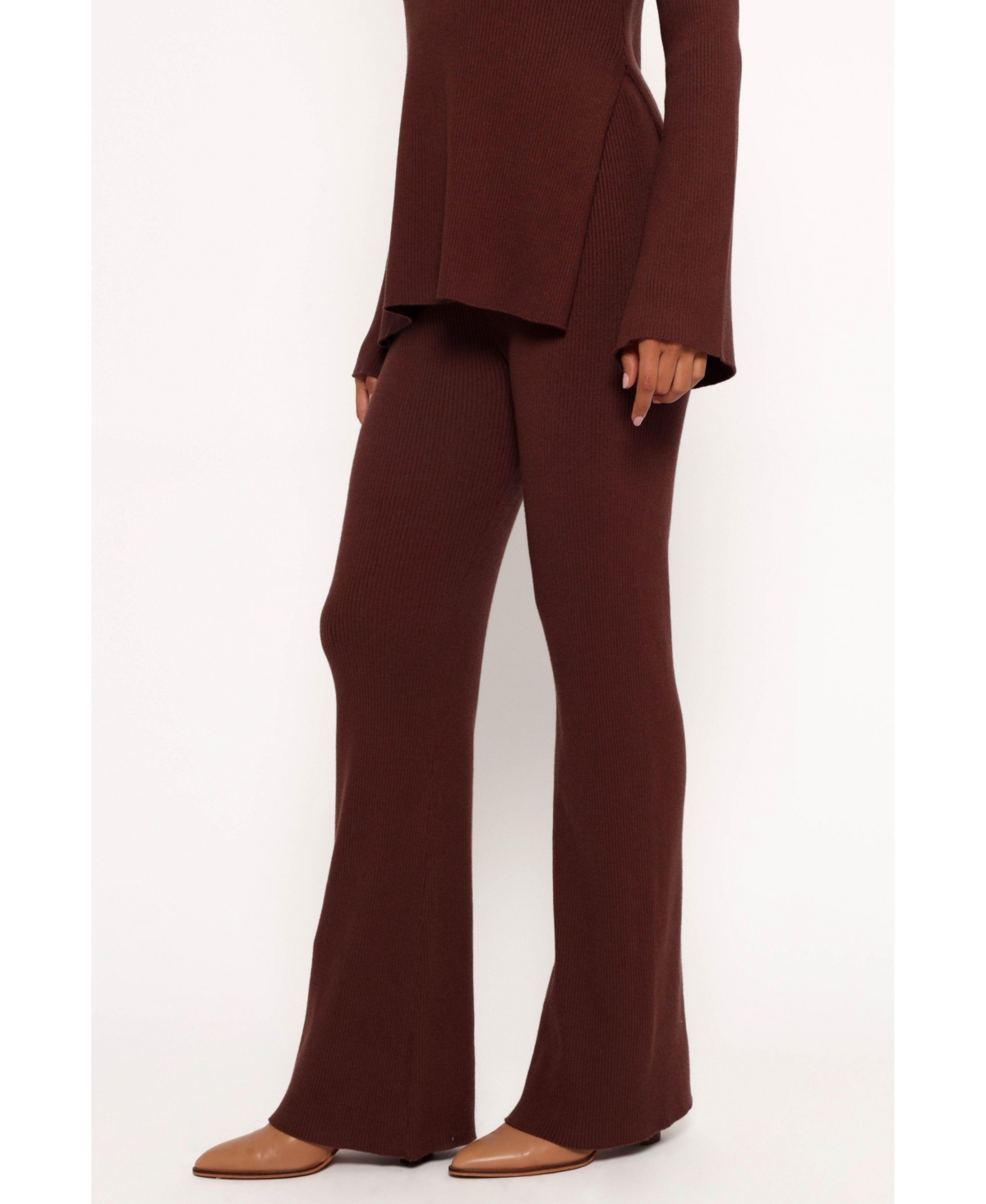 Adrienne Knit Pant - Brown
