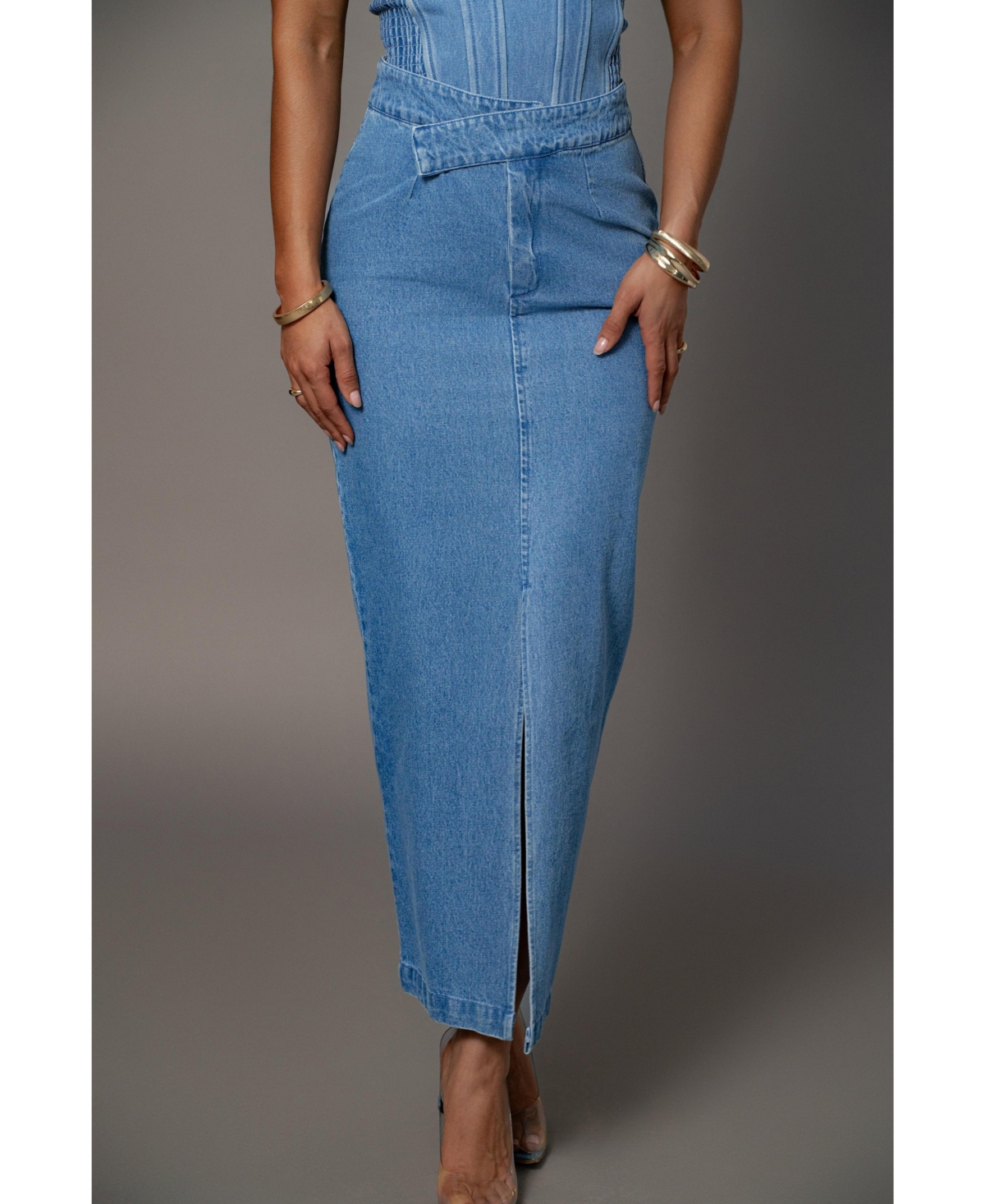 Adana Denim Skirt - Medium wash