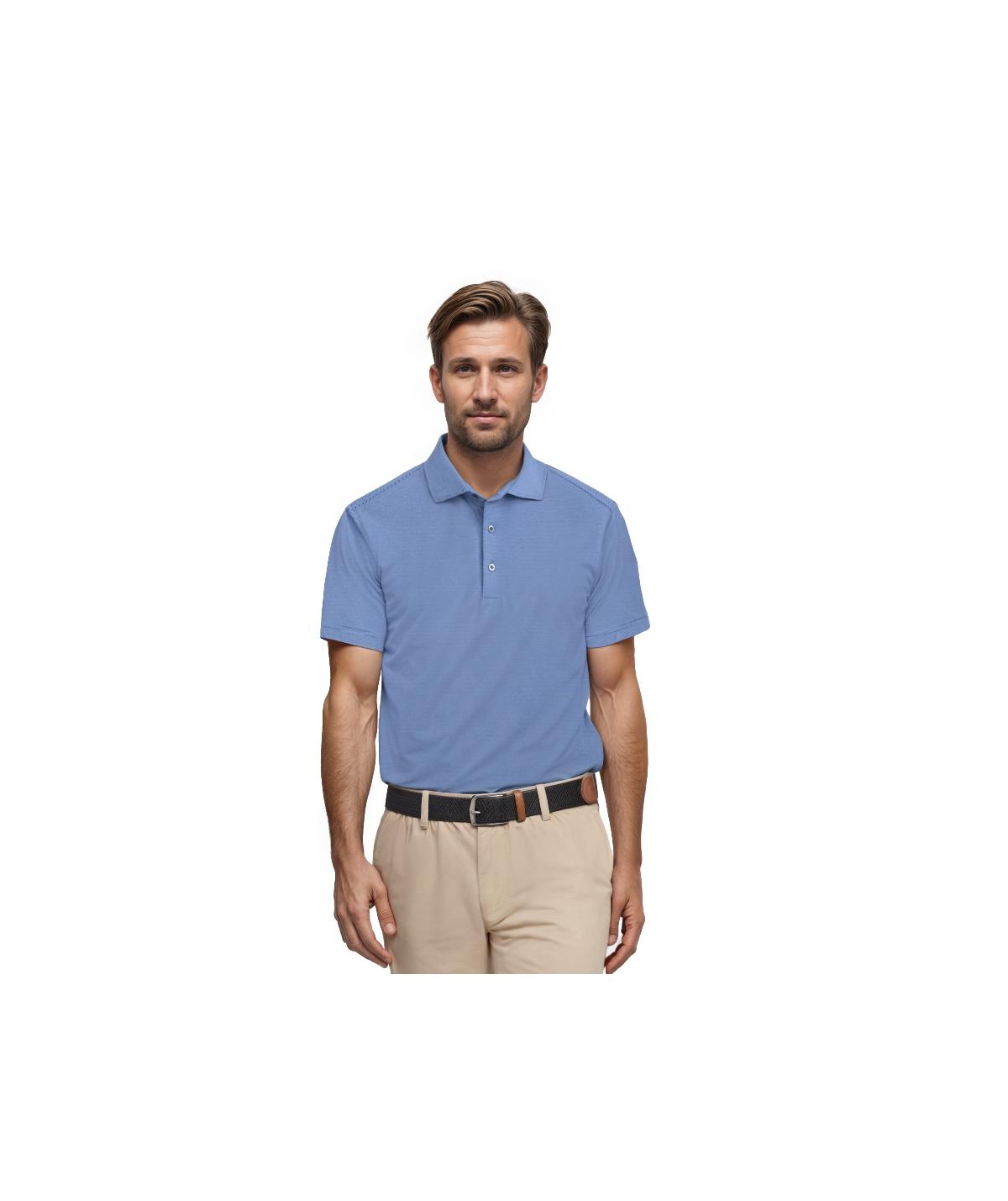 Men's Micro Stripe Performance Polo - Grapeade